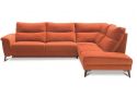 Leather/Fabric Lounge with Chaise and Optional Sofa Bed - Verbena